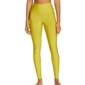 Alo Chartreuse High-Waist Airlift Leggings L